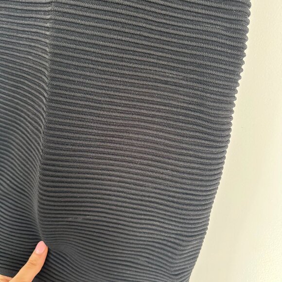Jonathan Simkhai Ribbed Bodycon Midi Dress Criss-cross Open Back Sz Small Black - Picture 4 of 11